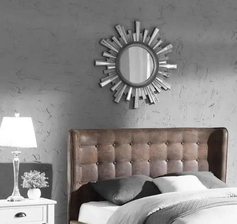 Valencia Fabric Bed Brown Antique