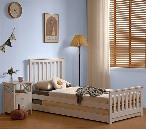 OXFORD BED WITH TRUNDLE  (2 Boxes)