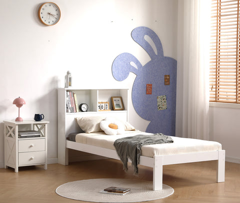 3'0 EASTON SHELF BED WHITE