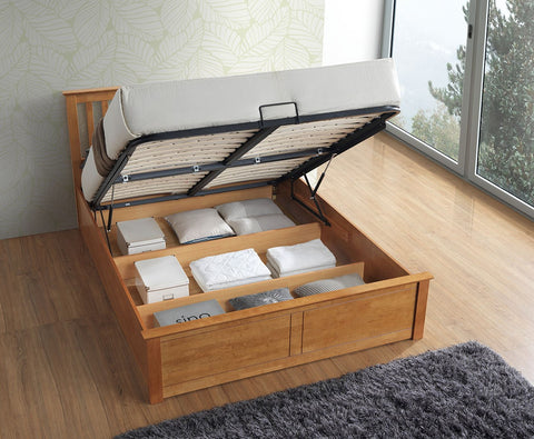Malmo Wooden Ottoman Bed
