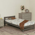 4'0 XIAMEN BED GREY  ( 1 BOX)
