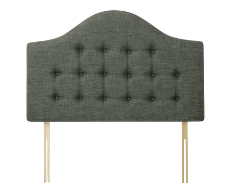 Linen Linoso Charcoal Victor Headboard