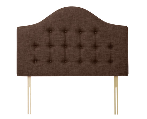 Linen Linoso Chocolate Victor Headboard