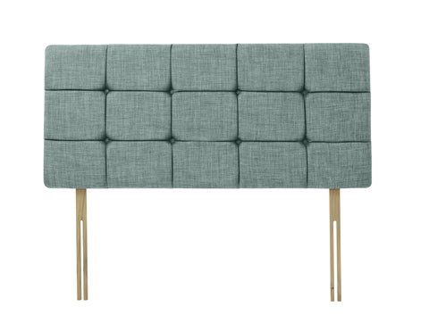 Linen Linoso Duck Egg Pearl Headboard
