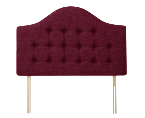 Linen Linoso Plum Victor Headboard