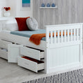 CAPTAINS STORAGE BED WHITE ( 3 BOX'S )