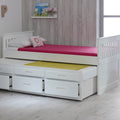 3' CAPTAINS BED +  UNDERBED WHITE( 3 BOXES )