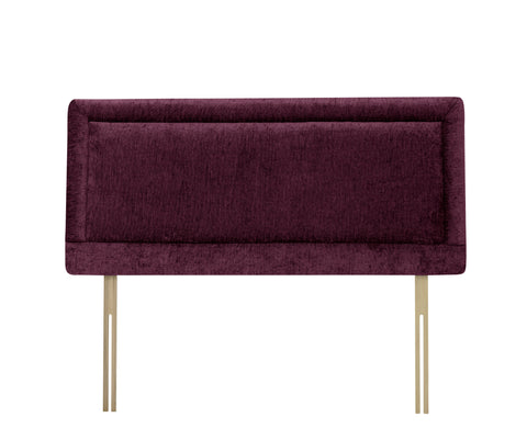 Chenille Maurice Aubergine Charlie Headboard
