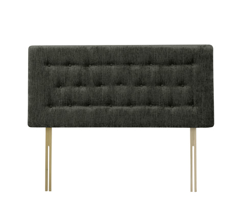 Chenille Maurice Charcoal Lona Headboard