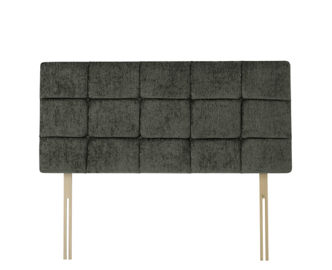 Chenille Maurice Charcoal Pearl Headboard