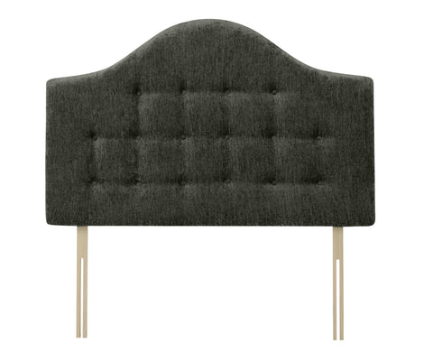 Chenille Maurice Charcoal Victor Headboard