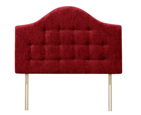 Chenille Maurice Red Victor Headboard