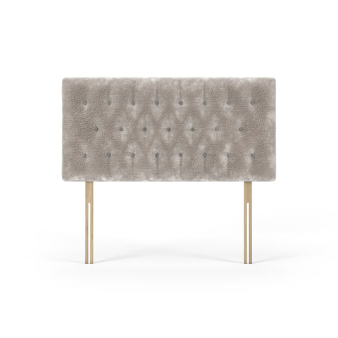 Chenille Maurice Silver Lona Headboard