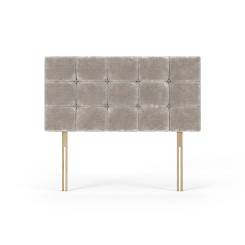 Chenille Maurice Silver Pearl Headboard
