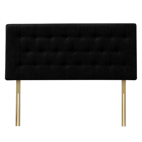Chenille Maurice Black Lona Headboard