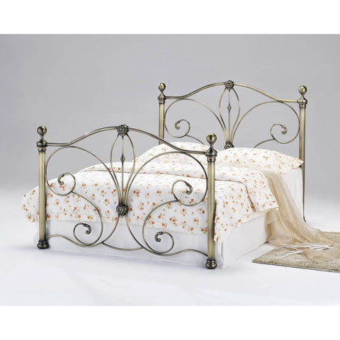 Diane Antique Brass Bed