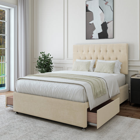 Naples Velvet Divan Bed