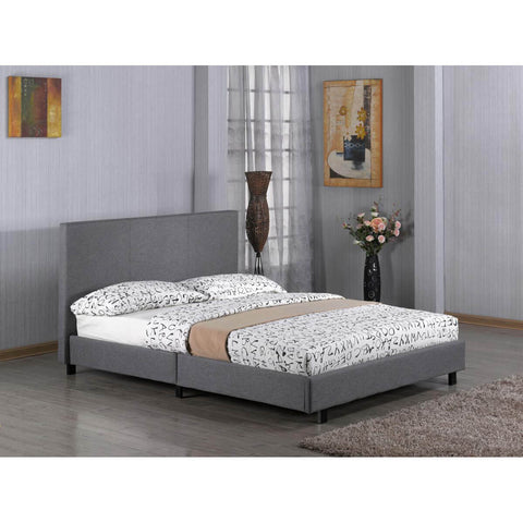 Fusion Fabric Bed Grey
