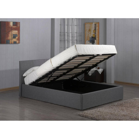 Fusion Fabric Storage Bed Grey