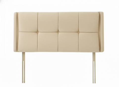 Naples Velvet Cream Luxor Headboard
