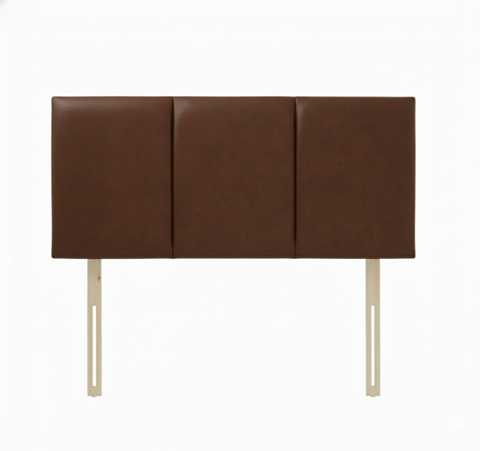Faux Leather Malaga Chocolate Tulip Headboard
