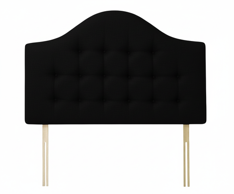 Linen Linoso Black Victor Headboard