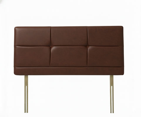Faux Leather Malaga Chocolate Bryher Headboard