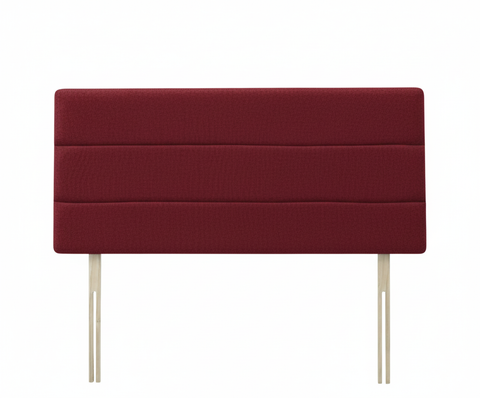 Chenille Maurice Red Milan Headboard