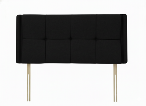 Chenille Maurice Black Luxor Headboard