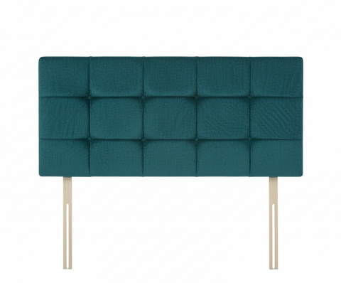 Chenille Maurice Teal Pearl Headboard