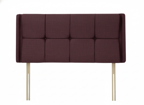 Linen Linoso Plum Luxor Headboard