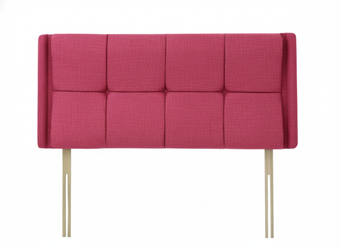 Chenille Maurice Raspberry Luxor Headboard