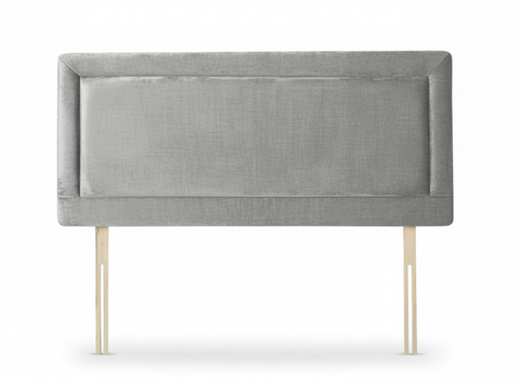 Naples Velvet Silver Charlie Headboard