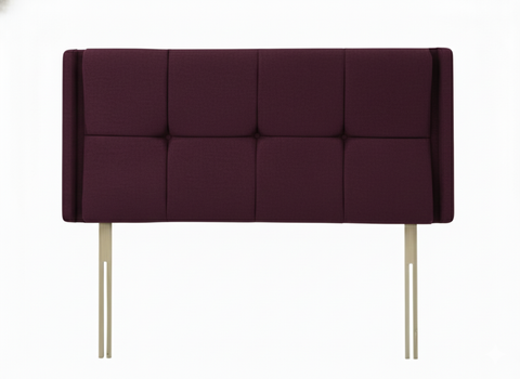 Suede Aubergine Luxor Headboard