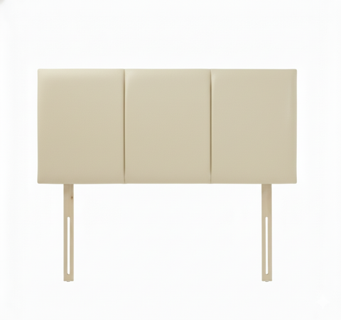 Faux Leather Malaga Cream Tulip Headboard