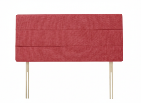 Linen Linoso Red Milan Headboard