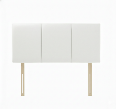 Faux Leather Malaga White Tulip Headboard