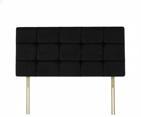 Chenille Maurice Black Pearl Headboard