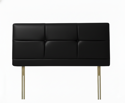 Faux Leather Malaga Black Bryher Headboard