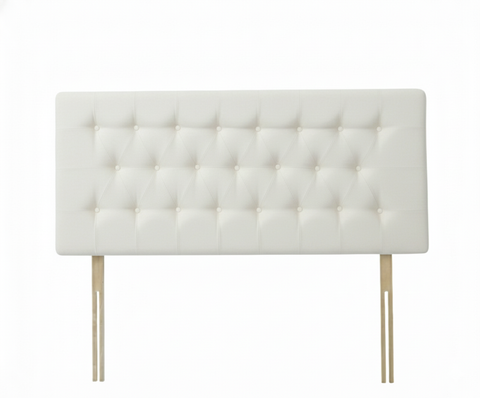 Suede White Lona Headboard