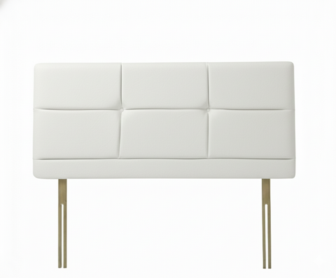 Faux Leather Malaga White Bryher Headboard