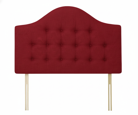 Linen Linoso Red Victor Headboard
