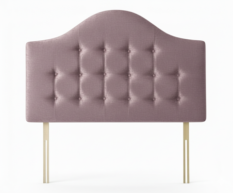 Naples Velvet Mauve Victor Headboard