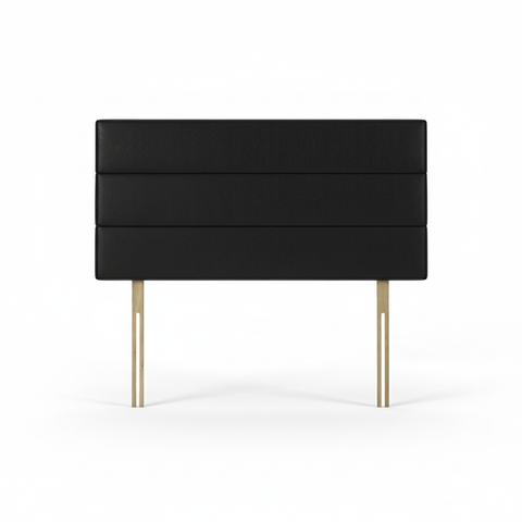 Faux Leather Malaga Black Milan Headboard