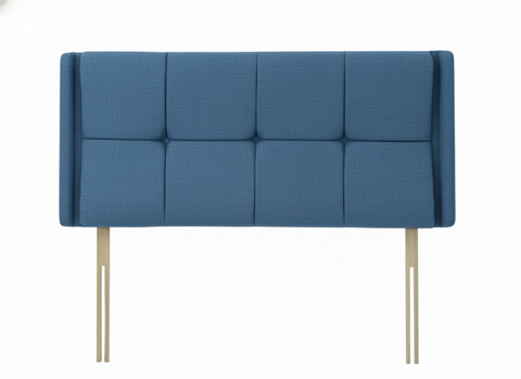 Suede Mid-Blue Luxor Headboard