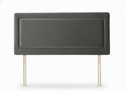 Naples Velvet Seal Grey Charlie Headboard
