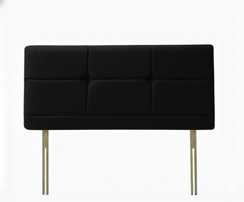 Naples Velvet Black Bryher Headboard