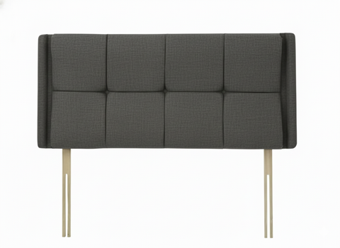 Chenille Maurice Charcoal Luxor Headboard