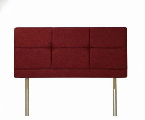 Chenille Maurice Red Bryher Headboard