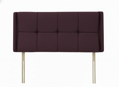 Chenille Maurice Aubergine Luxor Headboard